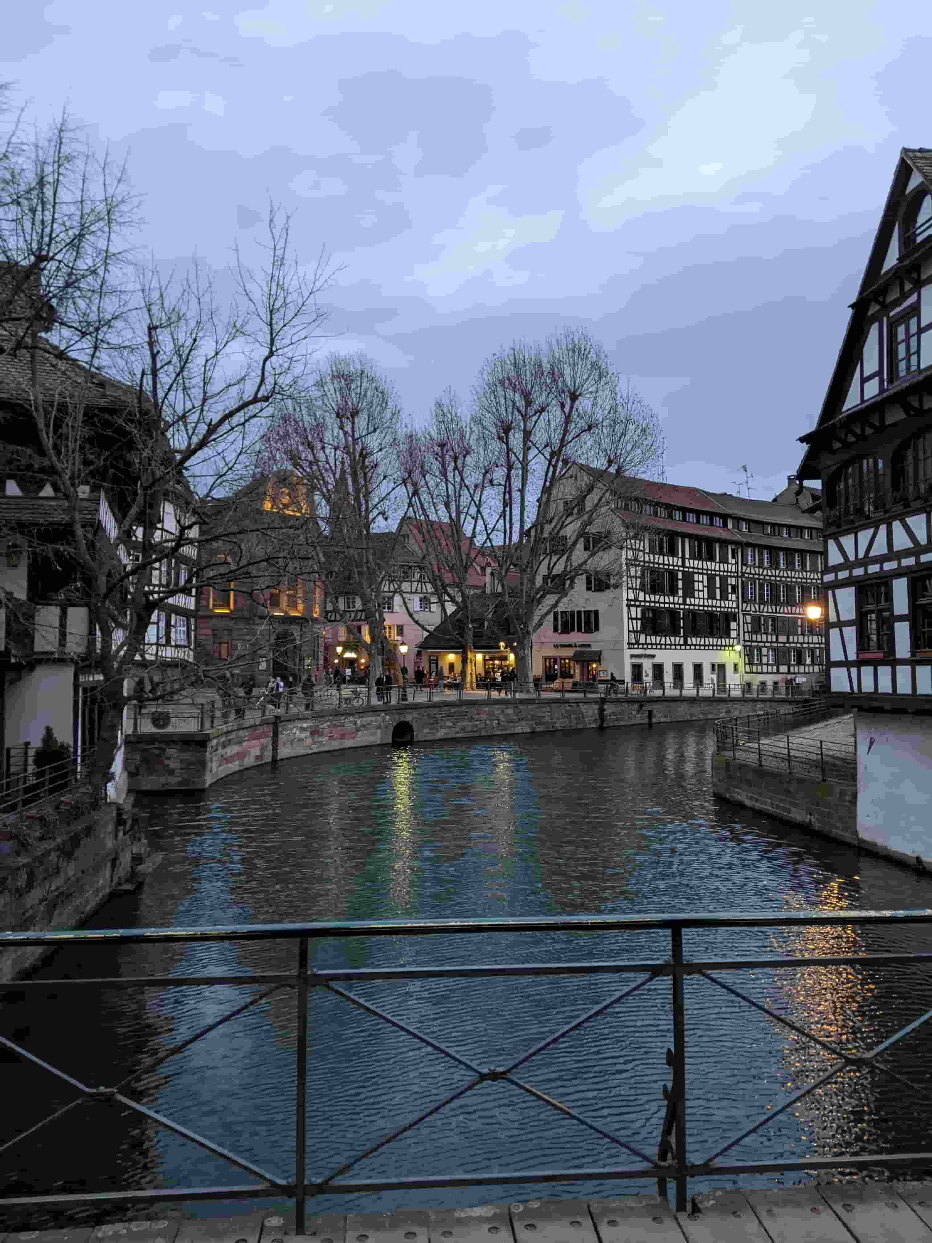 View across river in Strasbourg, France